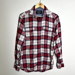 Nautica Red Plaid Button Down Shirt